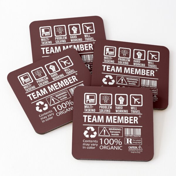 Item preview, Team Member T Shirt - Multitasking Job Gift Item Tee (1) designed and sold by Easonseay.