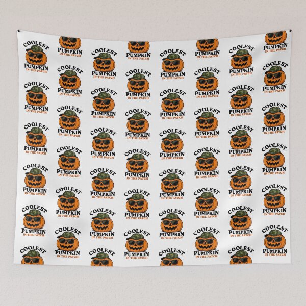 Item preview, Coolest Pumpkin in the Patch Sticker - Halloween Pumpkin with Sunglasses and Hat designed and sold by FestivityFinds.