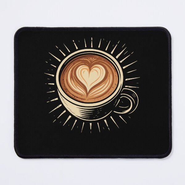 Item preview, Coffee Lover Heart Cozy Coffee Design designed and sold by LuminOrb.