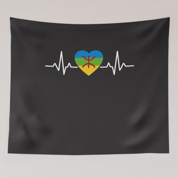Item preview, Amazigh Heartbeat T-Shirt | Berber Pride ⵣ Flag Heritage designed and sold by tara3amran.