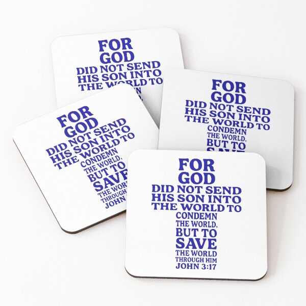 Item preview, John 3:17 For God Send His Son To Save The World Through Him designed and sold by plushism.