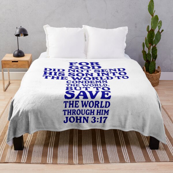 Item preview, John 3:17 For God Send His Son To Save The World Through Him designed and sold by plushism.