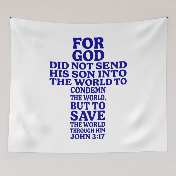 Item preview, John 3:17 For God Send His Son To Save The World Through Him designed and sold by plushism.
