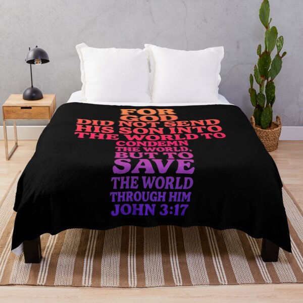 Item preview, John 3:17 For God Send His Son To Save The World Through Him designed and sold by plushism.