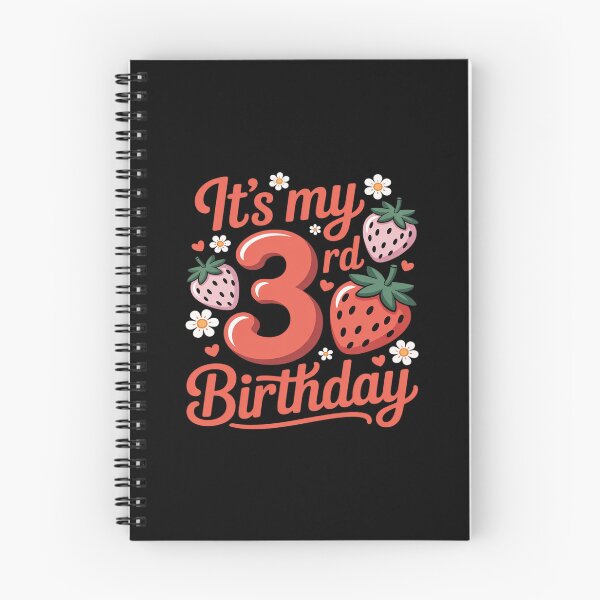 Item preview, It's My 3rd Birthday Cute Strawberry Themed Birthday Girls designed and sold by Jadiantukora.