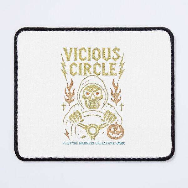 Item preview, Vicious Circle – Skeleton Driver - Spooky Drivers – Skeleton Chaos Halloween Classic T-Shirt designed and sold by inkfluenceart.