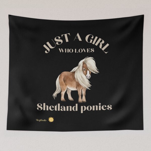 Item preview, Solo una chica que ama los ponis Shetland, lindos ponis. designed and sold by MegiSmile.