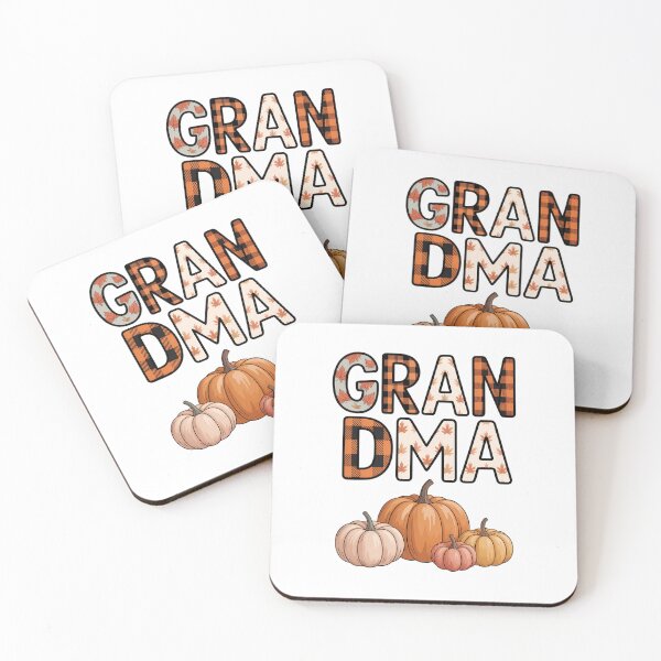 Item preview, Grandma Pumpkin Fall Plaid Autumn Leaves designed and sold by Sunset4Bones.