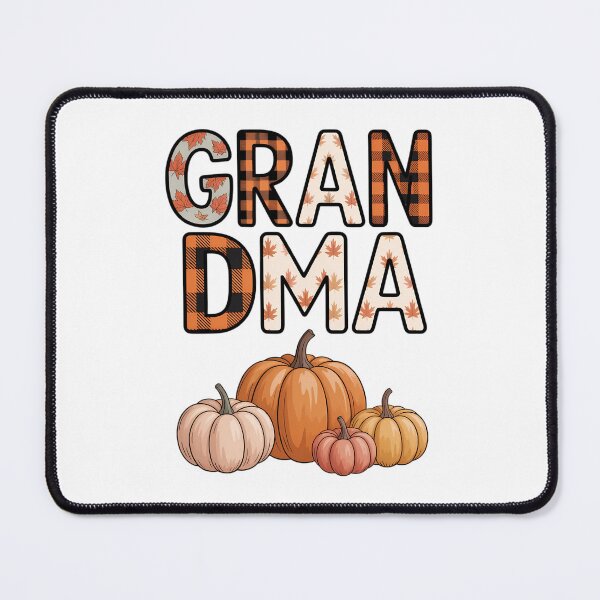 Item preview, Grandma Pumpkin Fall Plaid Autumn Leaves designed and sold by Sunset4Bones.