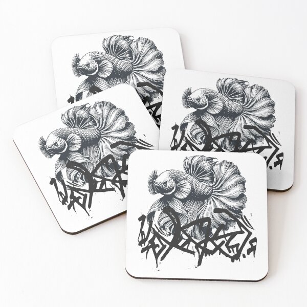 Item preview, Betta fish graffiti  designed and sold by Desikhanna123.