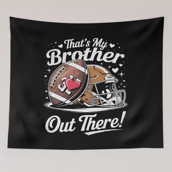 Item preview, Jersey Number 33 Football That's My Brother Out There designed and sold by Idarmotar.