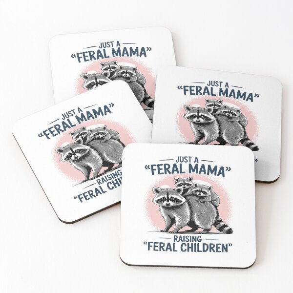 Item preview, Just A Feral Mama Raising Feral Children designed and sold by Idarmotar.