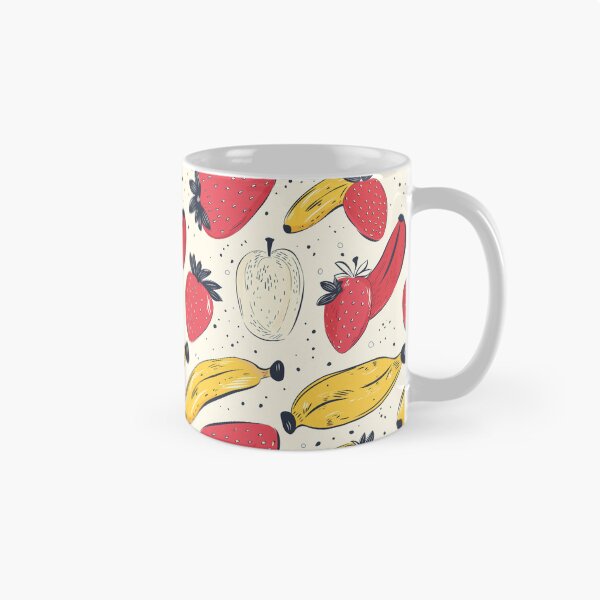 Item preview, Retro Pop Art Fruit Pattern - Bananas, Strawberries & Apples designed and sold by ptMaker.