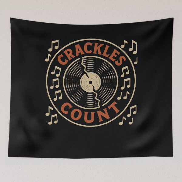 Item preview, Crackles Count Vinyl Record Music Lovers designed and sold by LuminOrb.