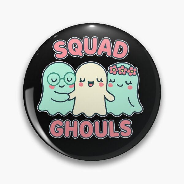 Item preview, Squad Ghouls Cute Ghost Friends Sticker - Kawaii Ghosts with Glasses and Flowers designed and sold by FestivityFinds.