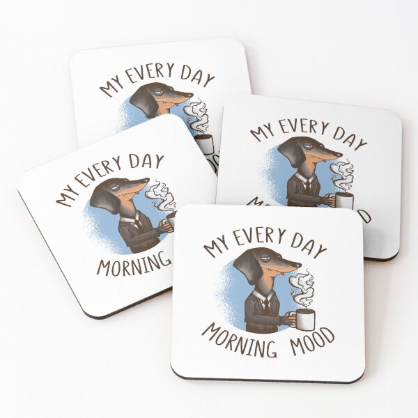 Item preview, Morning mood - dog with coffee  designed and sold by KingPantherStor.