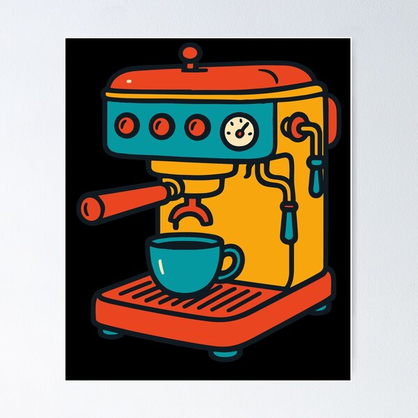 Item preview, Coffee Machine Delight For Coffee Lovers designed and sold by LuminOrb.