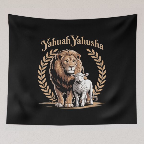 Item preview, Lion of Judah and Lamb Yahuah Yahusha designed and sold by August4Laughs25.