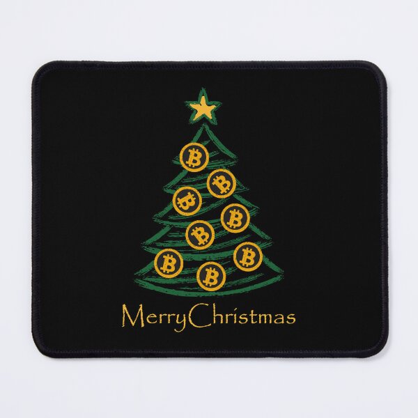 Item preview, Bitcoin Christmas Tree Black designed and sold by sheprint.
