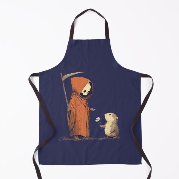 Item preview, Friendly Grim Reaper with Flower – Dark and Cute Design designed and sold by Meiersbeste.