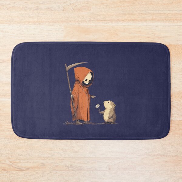 Item preview, Friendly Grim Reaper with Flower – Dark and Cute Design designed and sold by Meiersbeste.