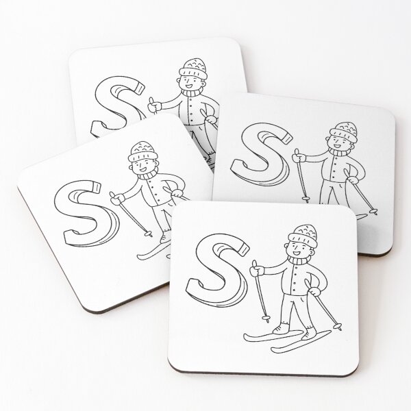 Item preview, An illustration of letter S stand for Ski designed and sold by rasagamastore.