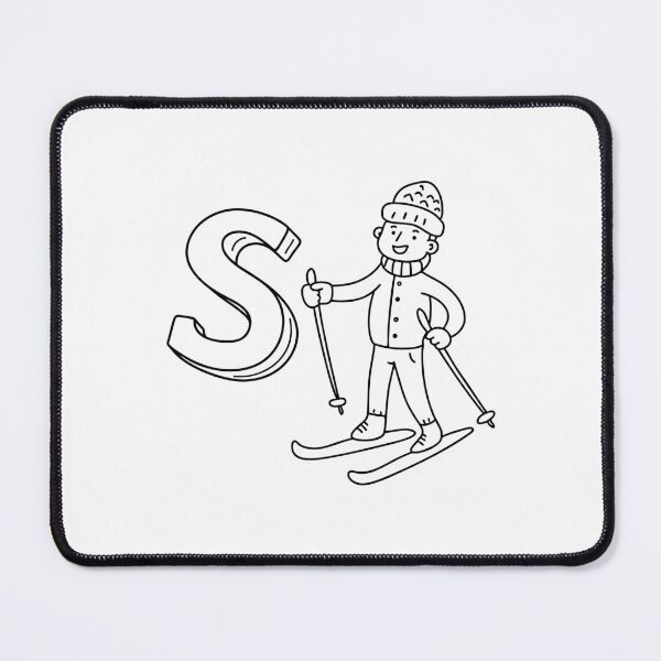 Item preview, An illustration of letter S stand for Ski designed and sold by rasagamastore.