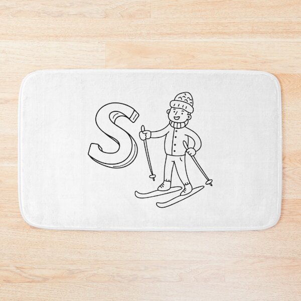 Item preview, An illustration of letter S stand for Ski designed and sold by rasagamastore.