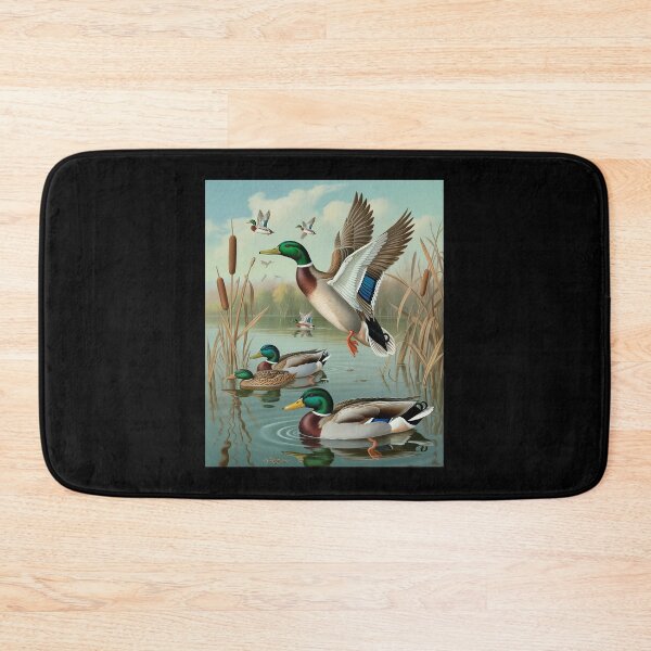Item preview, Mallard in flight   illustration flying mallard duck designed and sold by procionartss.