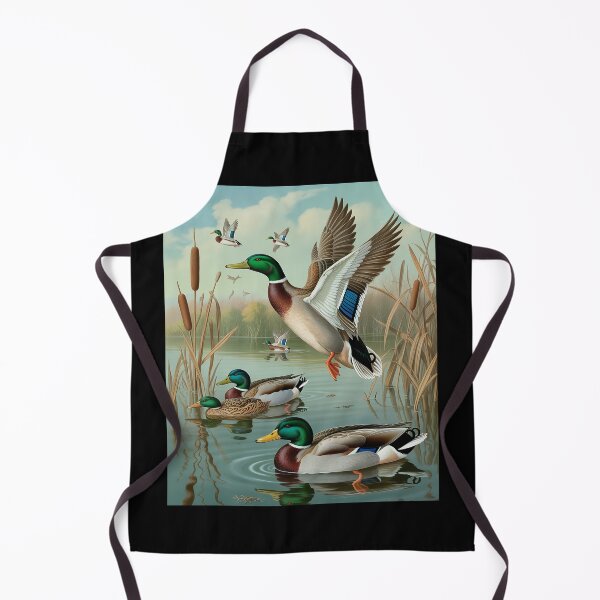 Item preview, Mallard in flight illustration flying mallard duck designed and sold by procionartss.