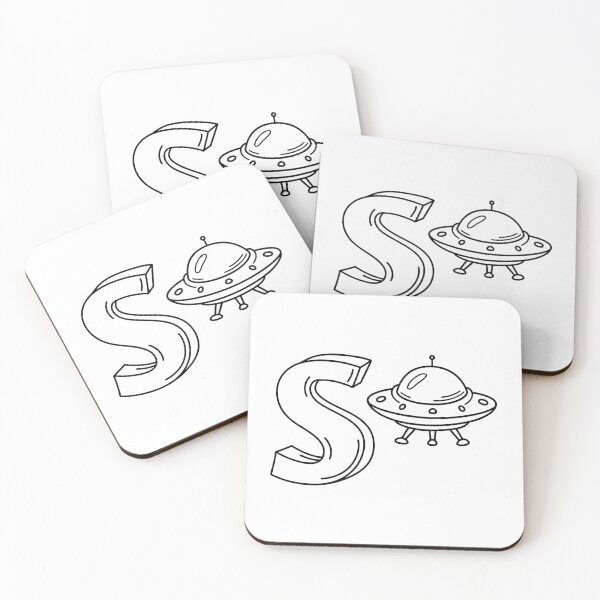 Item preview, An illustration of letter S stand for Spaceship designed and sold by rasagamastore.