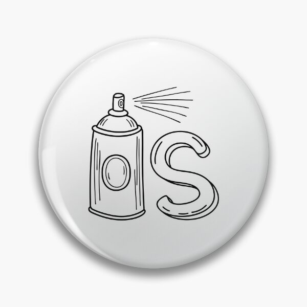 Item preview, An illustration of letter S stand for Spray paint designed and sold by rasagamastore.