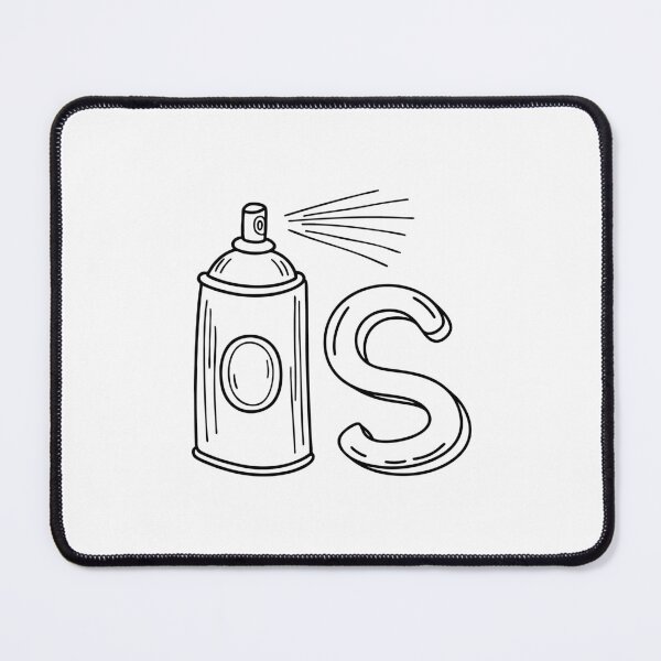 Item preview, An illustration of letter S stand for Spray paint designed and sold by rasagamastore.