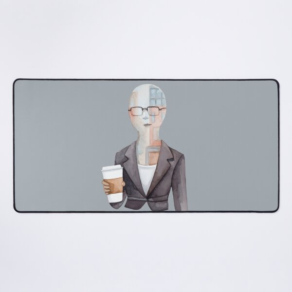 Item preview, City Inside Me – Watercolor Office Worker & Urban Reflections designed and sold by Ombrya.