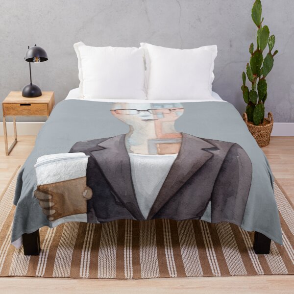 Item preview, City Inside Me – Watercolor Office Worker & Urban Reflections designed and sold by Ombrya.