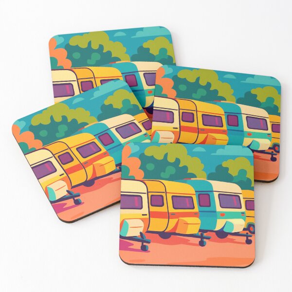 Item preview, Colourful Caravans designed and sold by MissBandBruno.