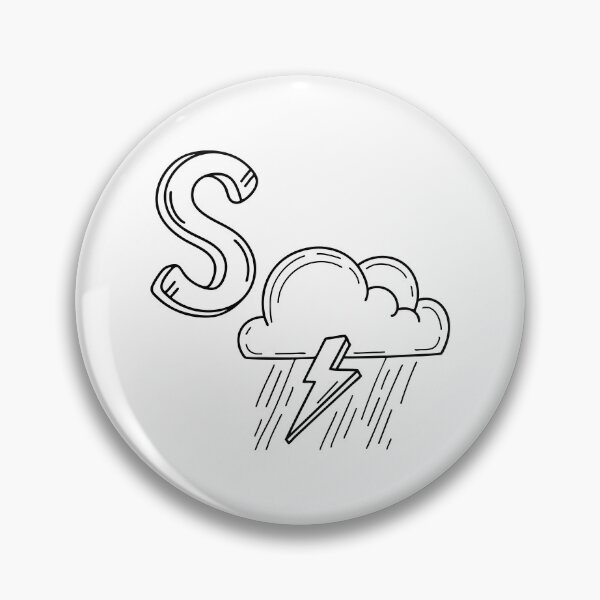 Item preview, An illustration of letter S stand for Storm designed and sold by rasagamastore.