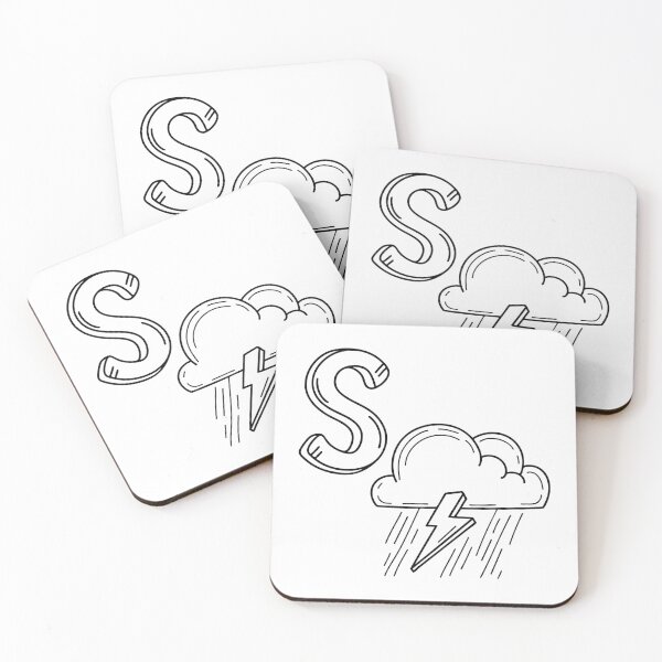 Item preview, An illustration of letter S stand for Storm designed and sold by rasagamastore.