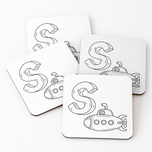Item preview, An illustration of letter S stand for Submarine designed and sold by rasagamastore.