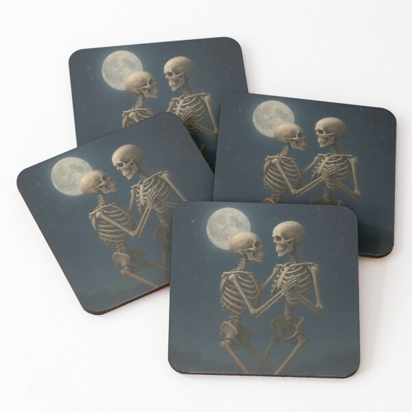 Item preview, Eternal Skeleton Love Under Moonlight designed and sold by AyraShoppe.