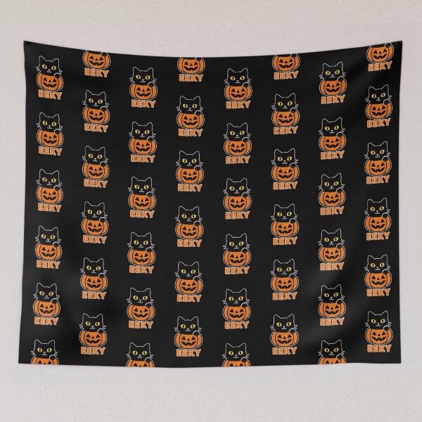 Item preview, Eeky Black Cat in Pumpkin Halloween Sticker - Cute Spooky Cat Design designed and sold by FestivityFinds.