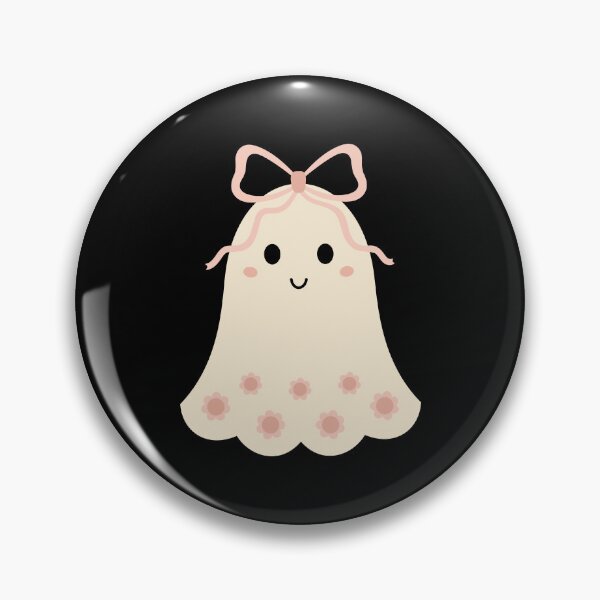 Item preview, Kawaii Halloween Ghost with Bow designed and sold by Julza Art.