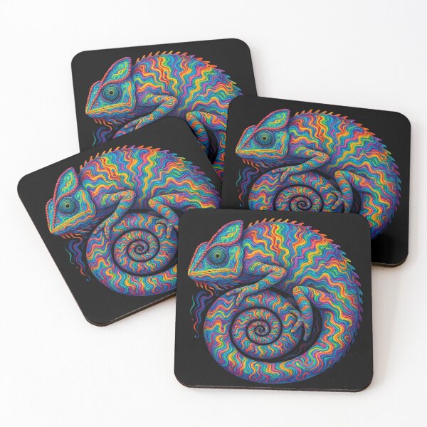Item preview, Colorful Chameleon designed and sold by Funny Vintage Stickers And T-Shirts.