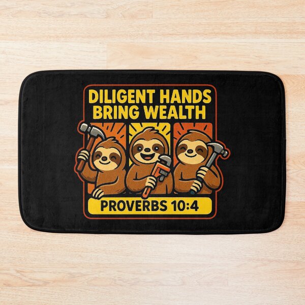 Item preview, Proverbs 10:4 Diligent Hands Bring Wealth designed and sold by plushism.