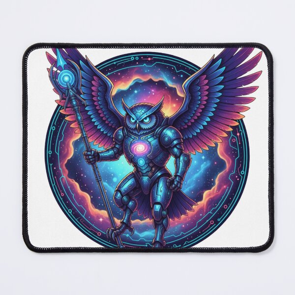 Item preview, Cosmic Owl – Guardian of the Stars designed and sold by ValeronPrints.