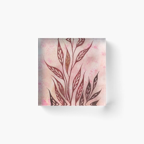 Item preview, Abstract floral pattern. Terracotta willow branch. designed and sold by Olirina.