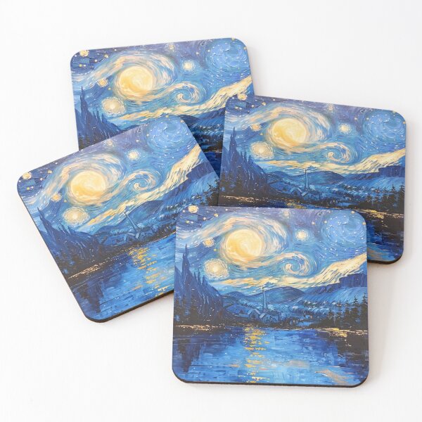 Item preview, Starry Night Over the Lake designed and sold by fotuyod7429.