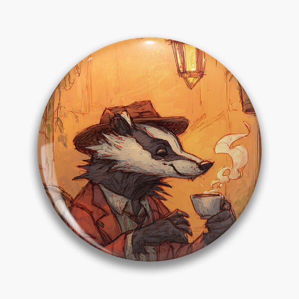 Item preview, Light Academia Aesthetic: Badger's Morning Coffee designed and sold by bapupa.