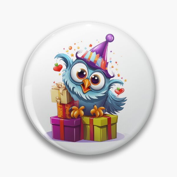 Item preview, Party Hat Owl Character designed and sold by New-School-Wave.