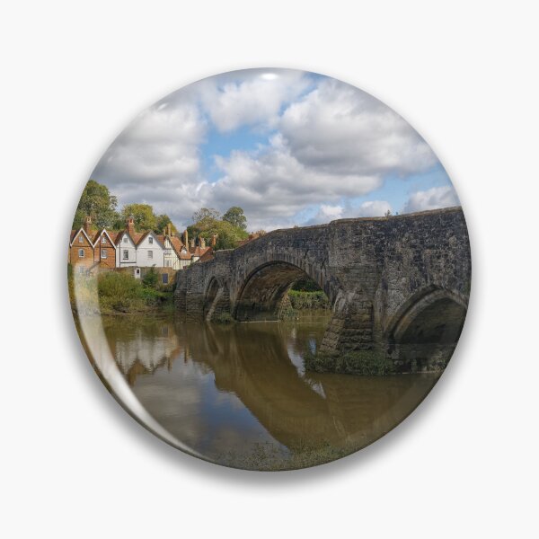 Item preview, The Bridge, Church and village on the river medway at Aylesford Kent England UK designed and sold by John Gilham - Landscape Photography.